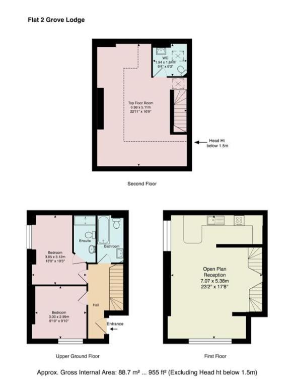 Finchley Central Luxury 3 Bed Triplex Loft Style Apartment Гендон Екстер'єр фото